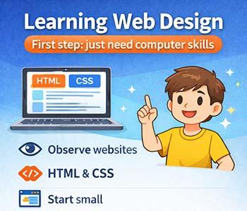 網頁設計自學的第一步：你只需要會用電腦就夠了